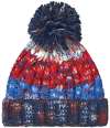 BB486 (B486) Corkscrew Pom Pom Beanie chilli blues colour image